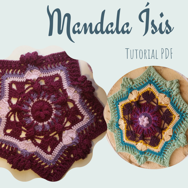 Mandala Ísis Tutorial em PDF – Crochê